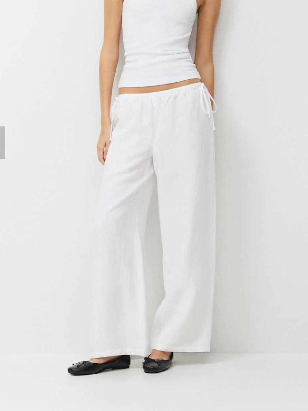 Aritzia white linen pants